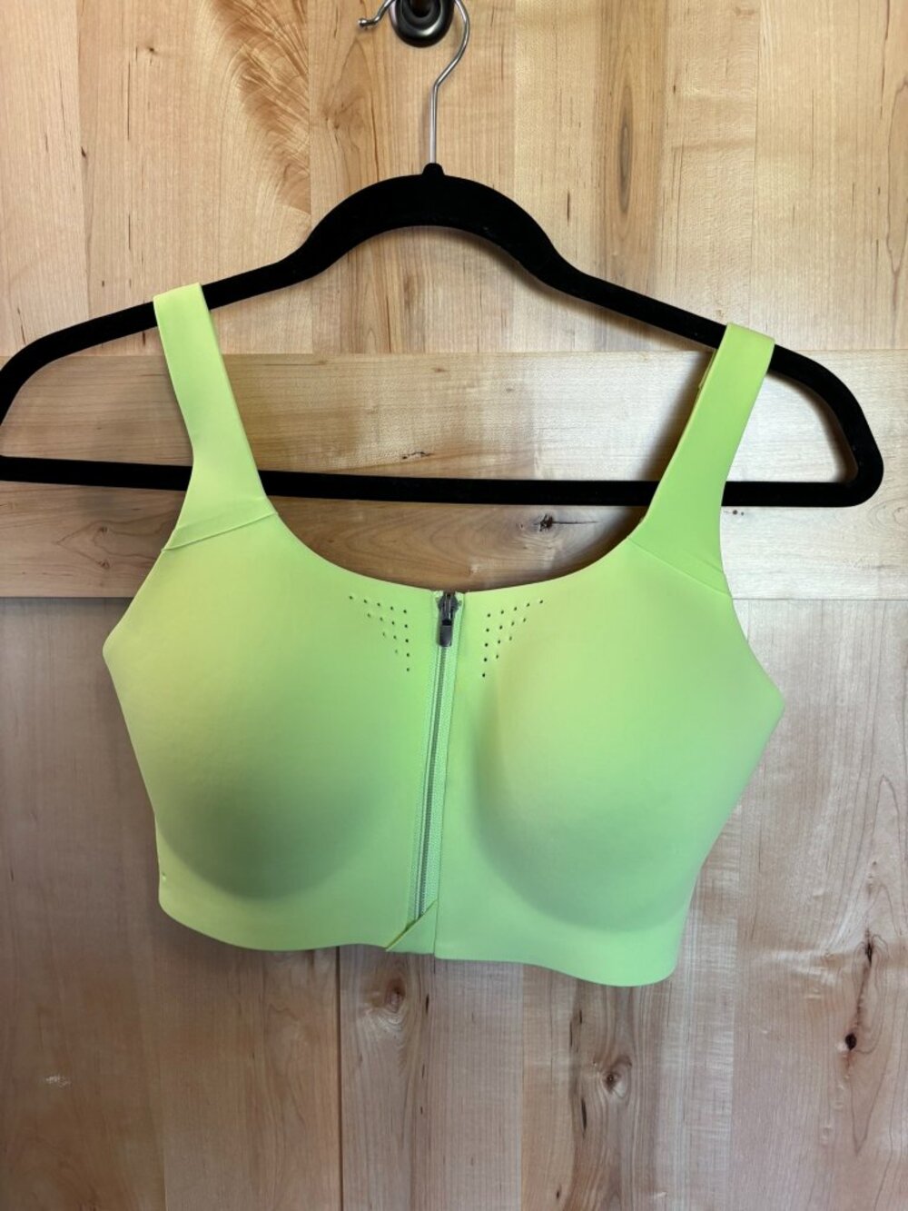 Victoria's Secret VSX Featherweight Max Front Close Sports Bra 34DD BrightYellow